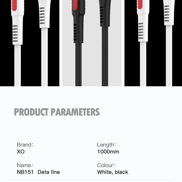 Dây Sạc Điện Thoại XO NB151 Giải Pháp Sạc Nhanh, Bền Bỉ Cho Mọi Thiết Bị