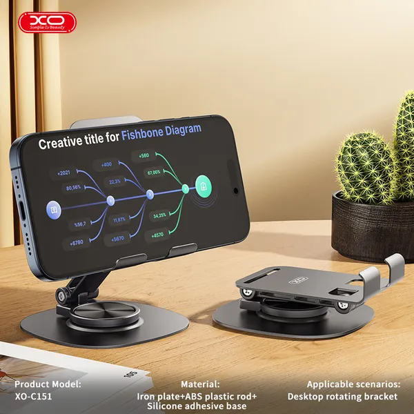 Giá Đỡ Điện Thoại xoay 360 độ XO C151 – Sự Lựa Chọn Hoàn Hảo Cho Điện Thoại Của Bạn