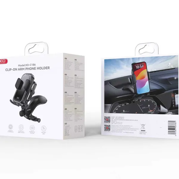 Mua ngay phụ kiện ô tô thông minh: Giá Đỡ Dạng Kẹp XO C186 360 độ, chất liệu ABS bền bỉ.