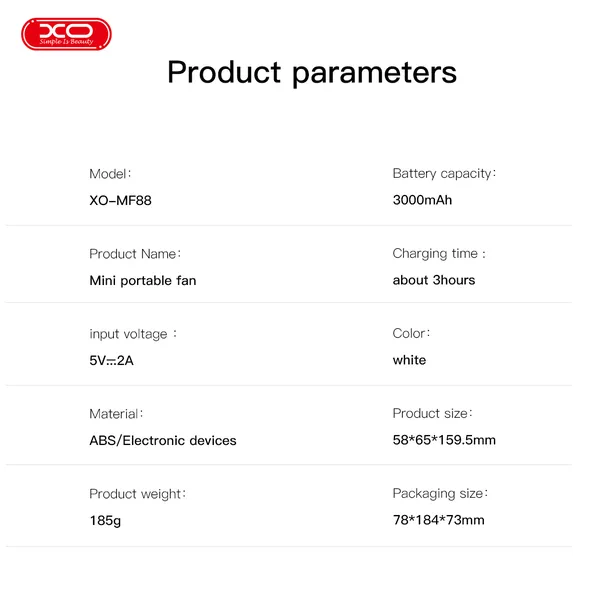 Sở hữu ngay quạt tích điện XO MF88 - Thiết kế thông minh, pin bền, giá rẻ