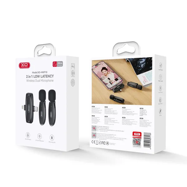 Micro Thu Âm Không Dây XO MKF10 2in1 – Sự Lựa Chọn Hoàn Hảo Cho Thu Âm Chuyên Nghiệp - Micro Thu Âm Chuyên Nghiệp