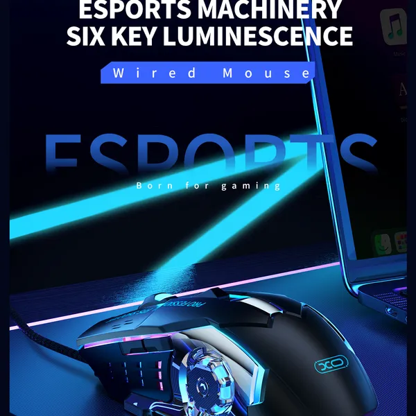 Chuột Laptop XO M10 - 6 Nút Chức Năng, Dành Cho Game Thủ Và Văn Phòng