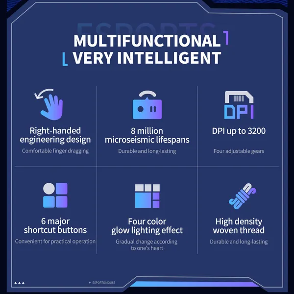 Chuột Laptop XO M10 - 6 Nút Chức Năng, Dành Cho Game Thủ Và Văn Phòng