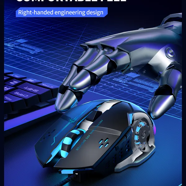 Chuột Laptop XO M10 - 6 Nút Chức Năng, Dành Cho Game Thủ Và Văn Phòng