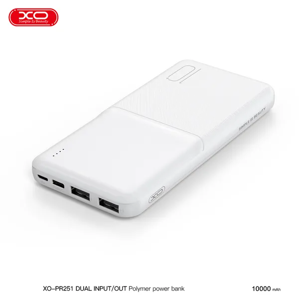 Sạc Dự Phòng XO PR251 - Nguồn Năng Lượng Bền Bỉ, Đồng Hành Mọi Lúc. Pin Dự Phòng Dung Lượng 10.000 mAh