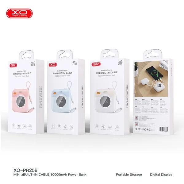 Pin Sạc Dự Phòng XO PR258 – Chìa Khóa Giải Quyết Mọi Nỗi Lo Hết Pin, Dung Lượng 10.000mAh, Công Suất 22.5W