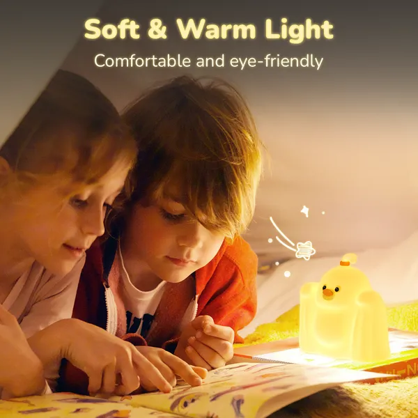 Đèn Ngủ Vỗ Tay Silicon XO OZ15 - Ánh Sáng 3 Cấp Độ, Thiết Kế "Vịt Ma" Cực Cute - XO OZ15 Ghost Duck.