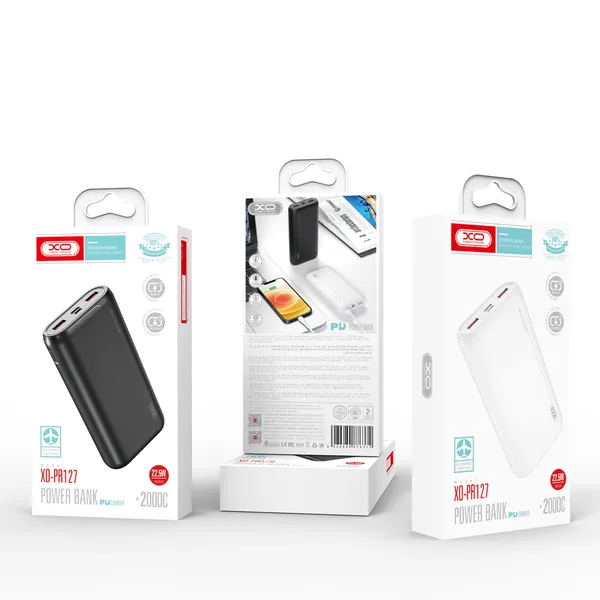Sạc Dự Phòng XO PR127 Dung Lượng 20,000mAh Sạc Nhanh 22.5W
