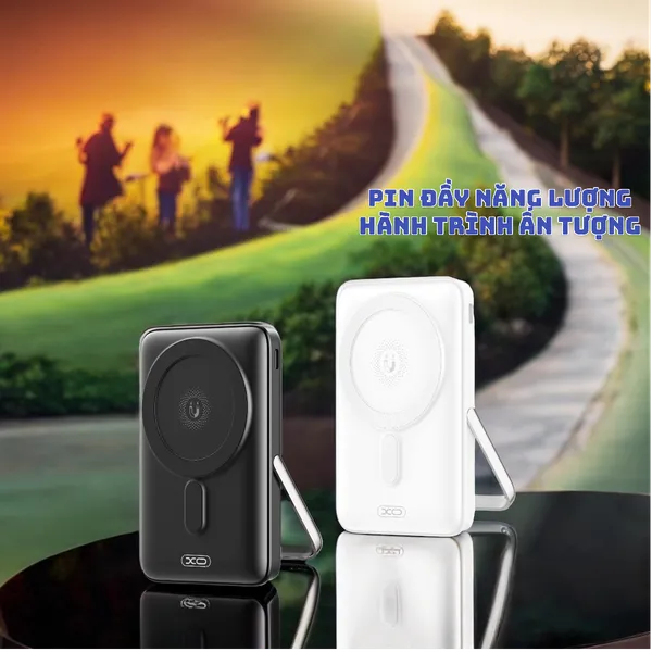 Sạc Dự Phòng XO PR233 Dung Lượng 10,000mAh, Hỗ Trợ Sạc Nhanh Không Dây
