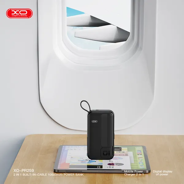 Pin Sạc Dự Phòng XO PR259 – Đỉnh Cao Công Nghệ, Sạc Nhanh PD22.5W, PD20W, Kèm Bộ Sạc Type C / Lighting