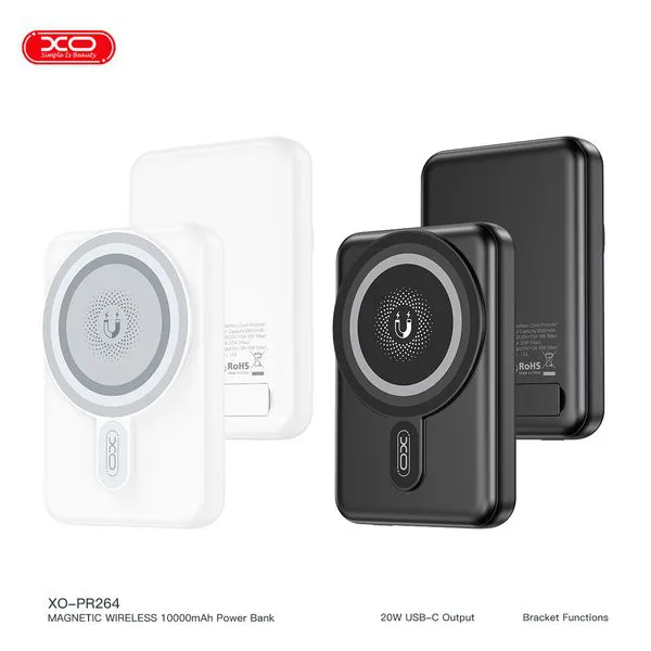 Pin Sạc Dự Phòng Không Dây XO PR264 – Sạc Nhanh, Nhỏ Gọn, Hiện Đại  Công Suất 15W/PD20W - Dung Lượng 10.000mAh