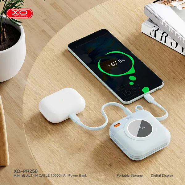 Pin Sạc Dự Phòng XO PR258 – Chìa Khóa Giải Quyết Mọi Nỗi Lo Hết Pin, Dung Lượng 10.000mAh, Công Suất 22.5W