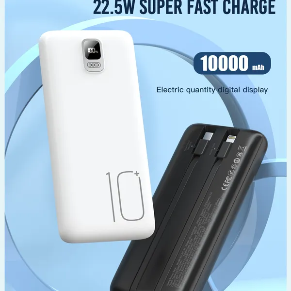 Sạc Dự Phòng XO PR184 10.000 mAh,  Hỗ Trợ Sạc Nhanh, Kích Thước Nhỏ Gọn