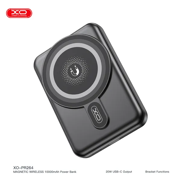 Pin Sạc Dự Phòng Không Dây XO PR264 – Sạc Nhanh, Nhỏ Gọn, Hiện Đại  Công Suất 15W/PD20W - Dung Lượng 10.000mAh