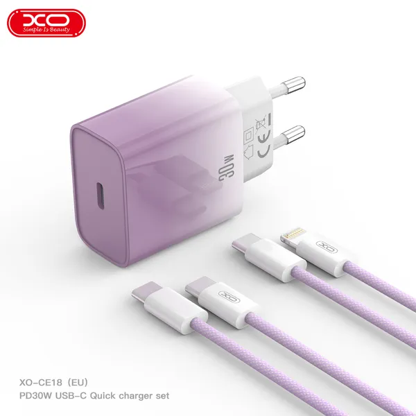 Bộ Sạc Điện Thoại XO CE18 - Vua Sạc Nhanh, Chinh Phục Mọi Giới Hạn