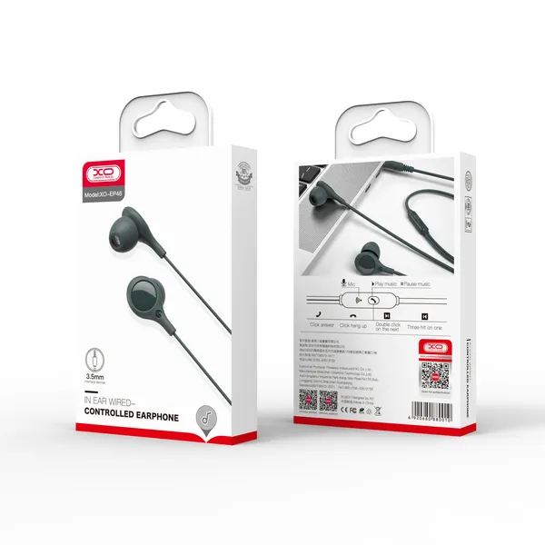 Tai Nghe Liền Dây Jack 3.5mm XO EP46 Kết Nối Mọi Thiết Bị