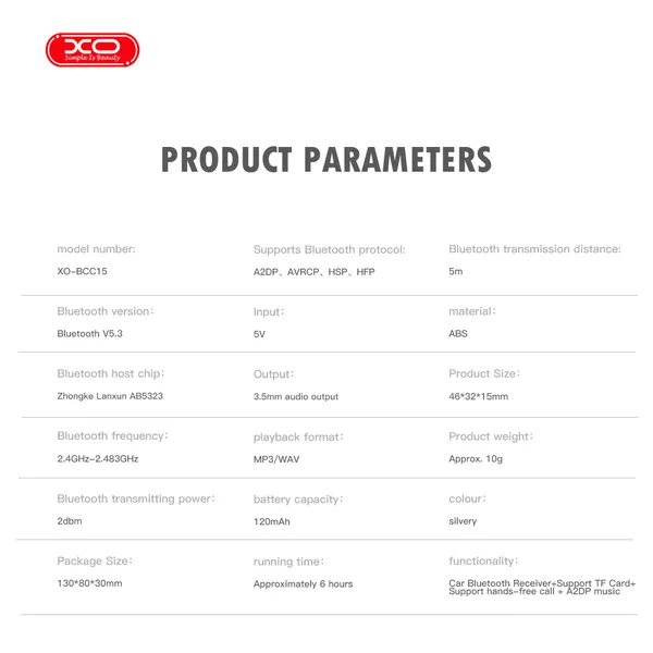 Thiết Bị Phát Bluetooth Xe Hơi XO BCC15, Trợ Thủ Đắc Lực Cho Ô Tô,  Kết Nối Mọi Thứ Chỉ Trong Nháy Mắt 