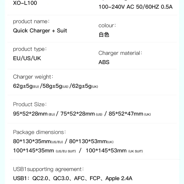 Đầu Sạc Điện Thoại XO L100 Nhiều Cổng Cao Cấp – Giải Pháp Sạc Hiệu Quả Cho Mọi Thiết Bị