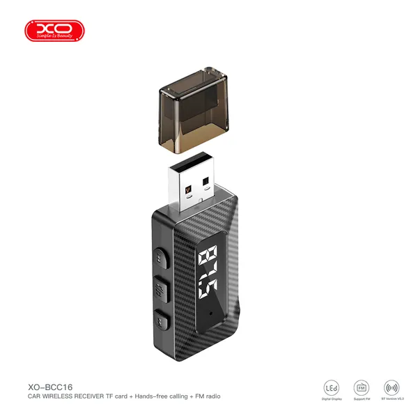 Bộ phát Bluetooth Ô Tô, Kết Nối Bluetooth V5.3 – XO BCC16