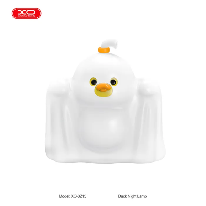 Đèn Ngủ Vỗ Tay Silicon XO OZ15 - Ánh Sáng 3 Cấp Độ, Thiết Kế Vịt Ma Cực Cute - XO OZ15 Ghost Duck.
