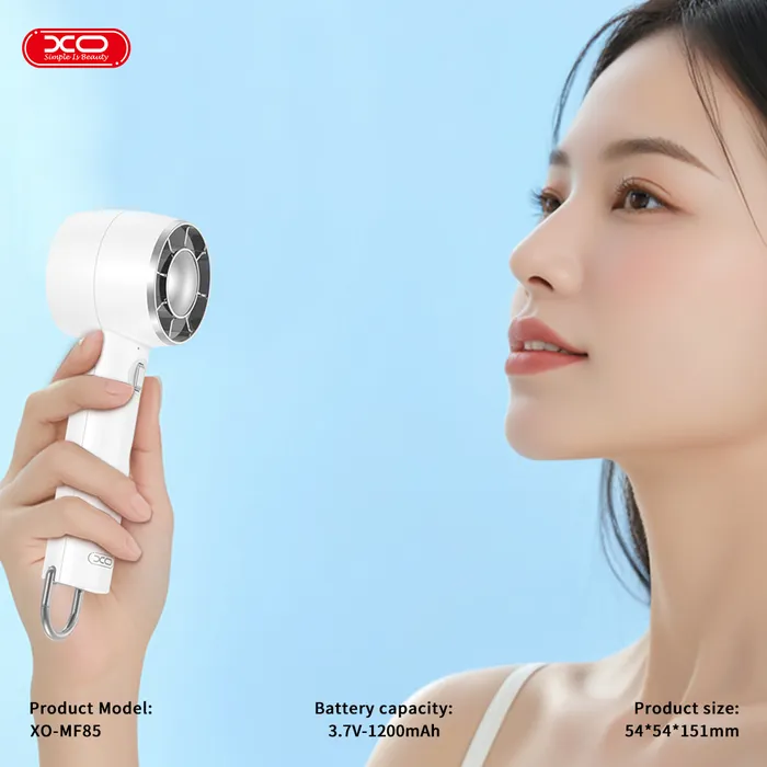 Quạt mini cầm tay XO MF85 - Pin 1200mAh, 3 cấp gió, nhỏ gọn