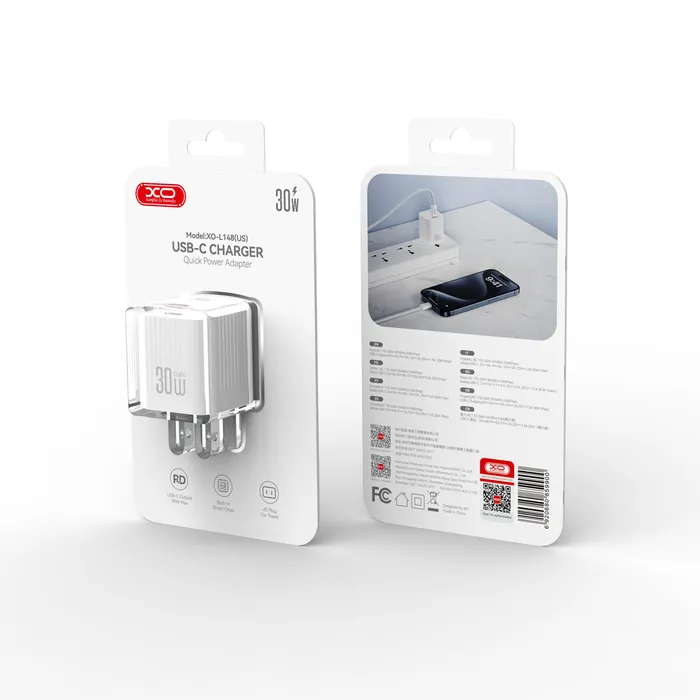 Sạc nhanh PD30W XO L148 - Nhanh hơn, an toàn hơn, tương thích mọi thiết bị.