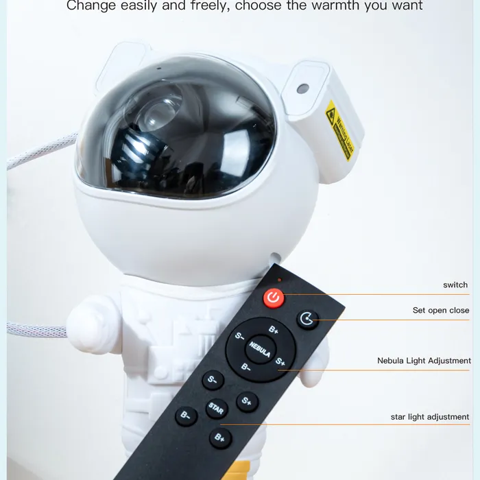 Đèn chiếu bầu trời sao hình phi hành gia XO CF1 - Chiếu ngân hà, điều khiển từ xa