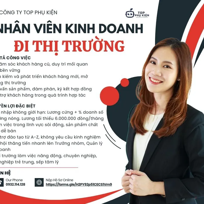 TUYỂN DỤNG NHÂN VIÊN KINH DOANH – THU NHẬP KHỦNG, CƠ HỘI THĂNG TIẾN