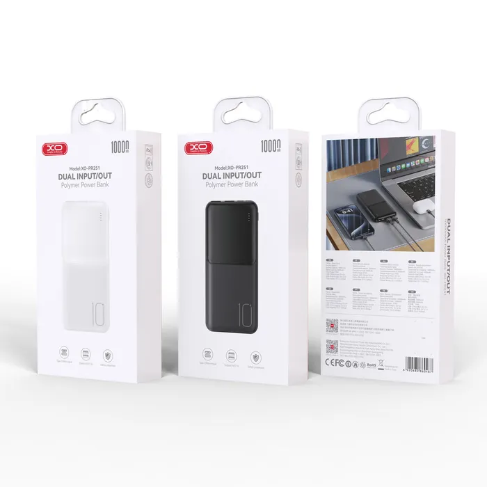 Sạc Dự Phòng XO PR251 - Nguồn Năng Lượng Bền Bỉ, Đồng Hành Mọi Lúc. Pin Dự Phòng Dung Lượng 10.000 mAh