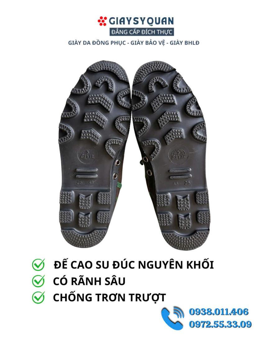 Đế cao su đúc nguyên khối