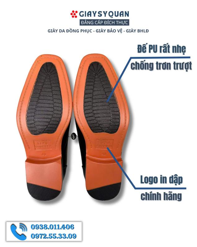 Đế giày vàng đặc trưng và được làm từ PU siêu nhẹ