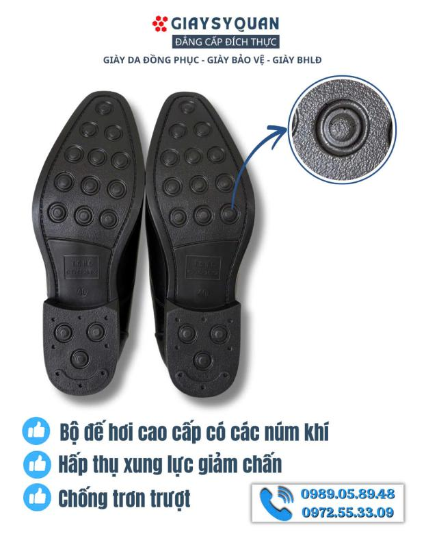 Đế hơi với các núm khí hấp thụ xung lực giúp giảm chấn