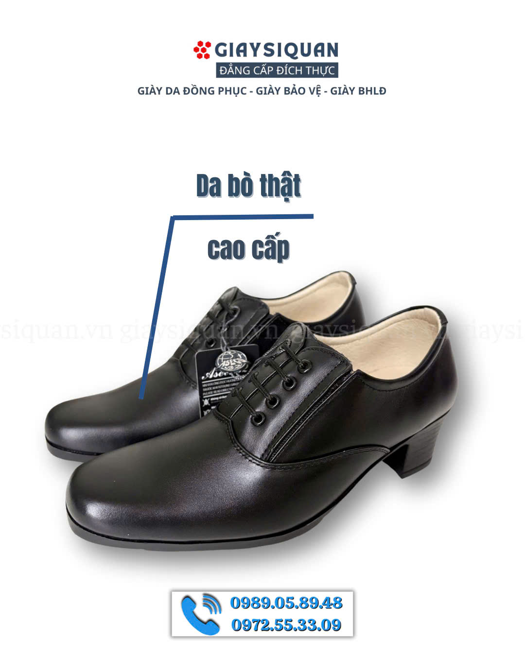 Giày da nữ 607 cao cấp – da  bò thật cao cấp, mềm mịn