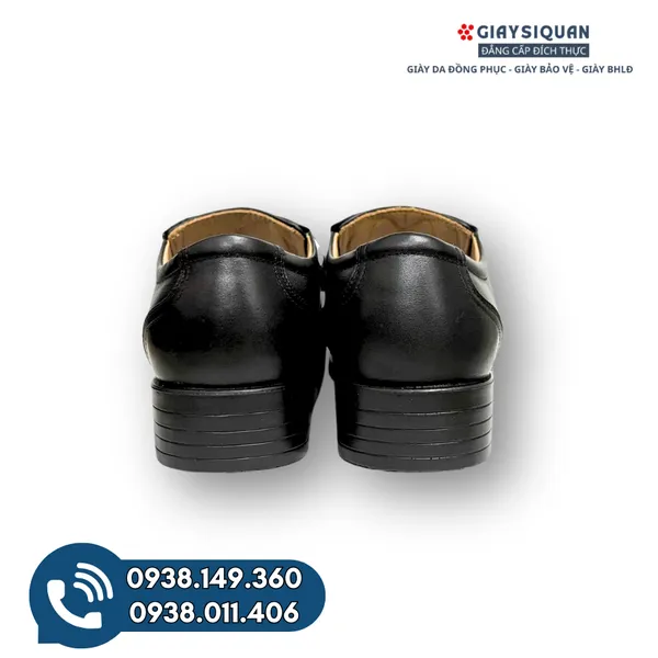 Giày Da Nam ASECO 32 - Mã 535 (Kiểu Giày Sĩ Quan Cấp Tướng đế vàng )