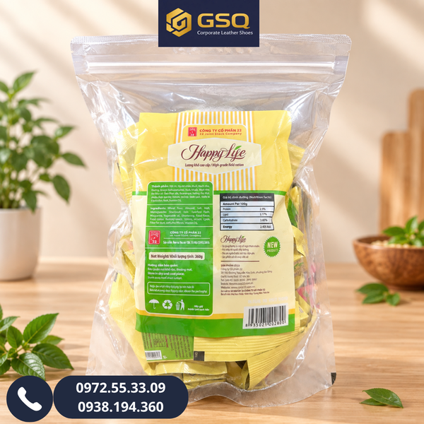 Lương Khô Ăn Kiêng Happy Life 360g – Gói 24 Viên Tiện Dụng