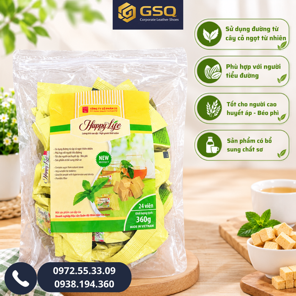 Lương Khô Ăn Kiêng Happy Life 360g – Gói 24 Viên Tiện Dụng