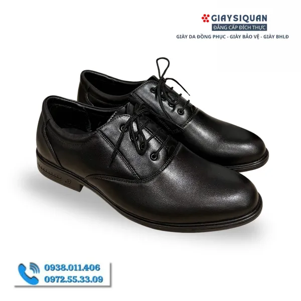 Giày Tây Nam Da Thật 407A,  Giày Công Sở Nam Đẹp , Giày Đồng Phục Nhân Viên Da Thật