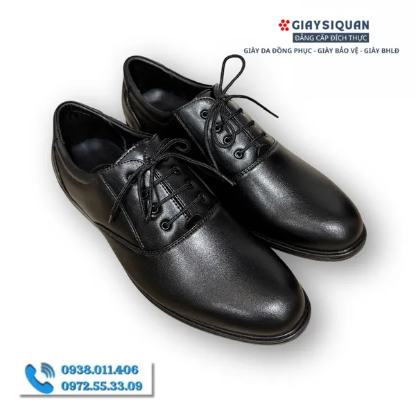 Giày Tây Nam Da Thật 407A,  Giày Công Sở Nam Đẹp , Giày Đồng Phục Nhân Viên Da Thật