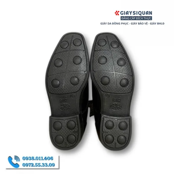 GIÀY DA NAM CAO CẤP LÀM TỪ CHẤT LIỆU DA CỪU MỊN MÀNG, ĐẾ HƠI ÊM ÁI PHONG CÁCH SANG TRỌNG LỊCH LÃM, MÀU ĐEN MÃ 729A