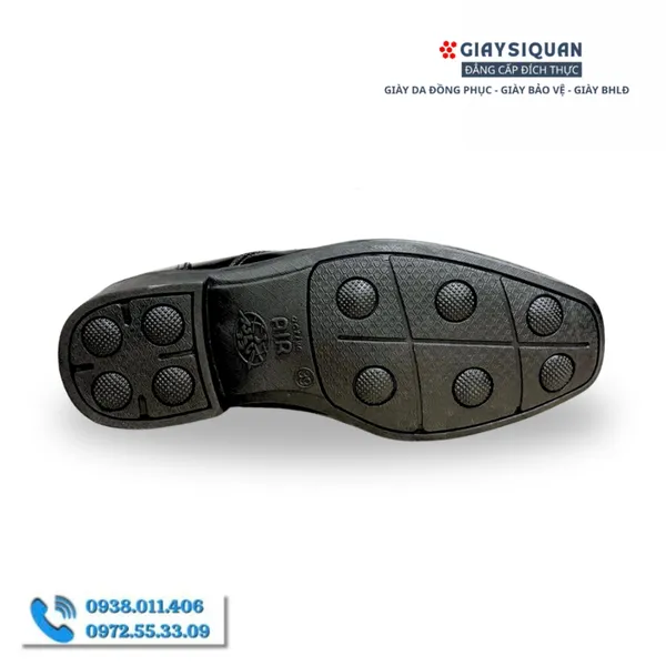 GIÀY DA NAM CAO CẤP LÀM TỪ CHẤT LIỆU DA CỪU MỊN MÀNG, ĐẾ HƠI ÊM ÁI PHONG CÁCH SANG TRỌNG LỊCH LÃM, MÀU ĐEN MÃ 729A