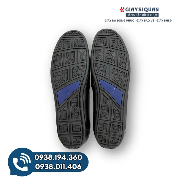 GIÀY MỌI NAM DA BÒ - M202 ĐEN