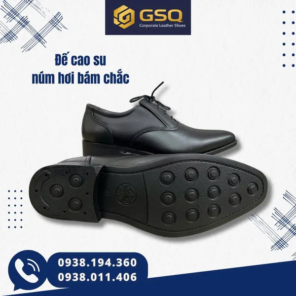 Giày Da Nam Đi Làm PN15 – Lịch Sự, Bền Đẹp, Dễ Phối Đồ Da Bò Thật, Lịch Lãm & Êm Chân