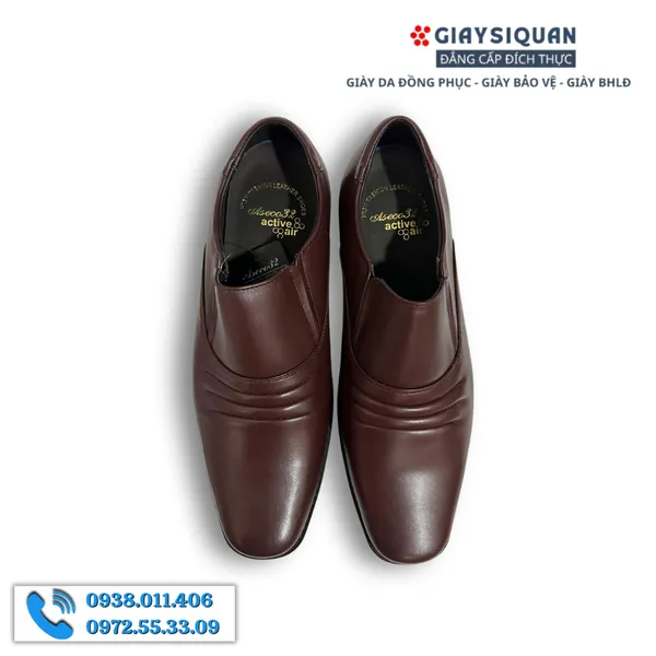 GIÀY LƯỜI CAO CẤP DA CỪU ĐẾ HƠI ASECO 32MÃ 714AIR - NÂU