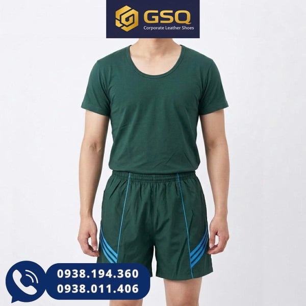 Áo Thun Bộ Đội Màu Xanh Cổ Tròn Mặc Ở Nhà – Thoáng Mát, Giá Tốt Công Ty 26  