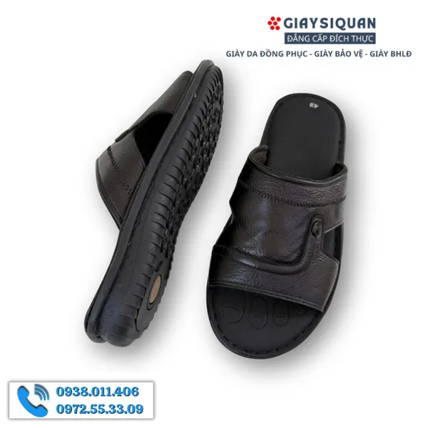 DÉP DA NAM TRUNG NIÊN, THIẾT KẾ THỜI TRANG ĐẸP MẮT, ĐẾ CAO SU CHẮC CHẮN, HỖ TRỢ CHỐNG TRƯỢT HIỆU QUẢ