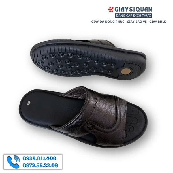 DÉP DA NAM TRUNG NIÊN, THIẾT KẾ THỜI TRANG ĐẸP MẮT, ĐẾ CAO SU CHẮC CHẮN, HỖ TRỢ CHỐNG TRƯỢT HIỆU QUẢ