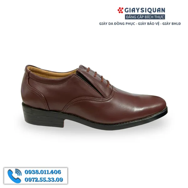 GIÀY DA NAM CÔNG SỞ ASECO 32 535 NÂU