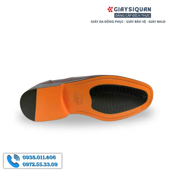 GIÀY DA NAM CÔNG SỞ ASECO 32 535 NÂU