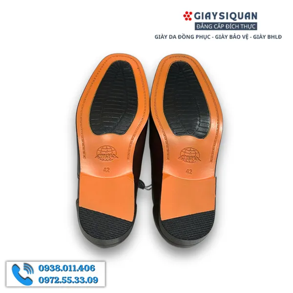 GIÀY DA NAM CÔNG SỞ ASECO 32 535 NÂU