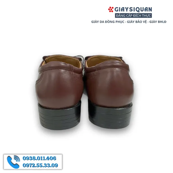 GIÀY DA NAM CÔNG SỞ ASECO 32 535 NÂU